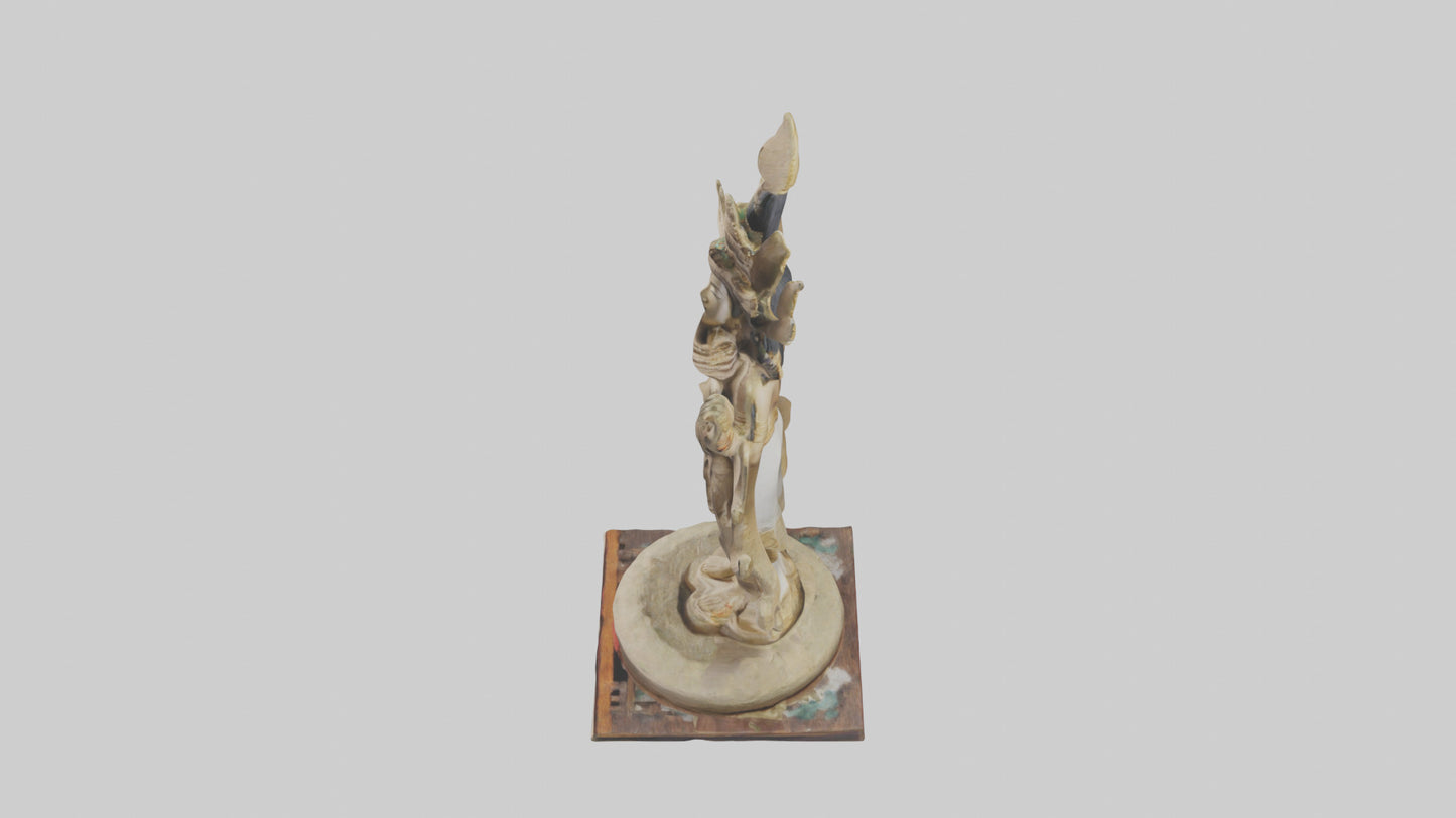 3D model Oya statue model VR / AR / low-poly