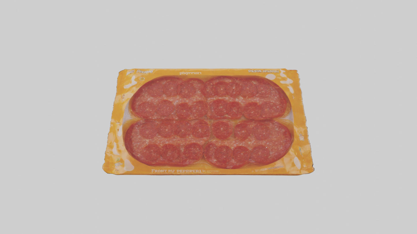 3D model Packaged Pepperoni model VR / AR / low-poly