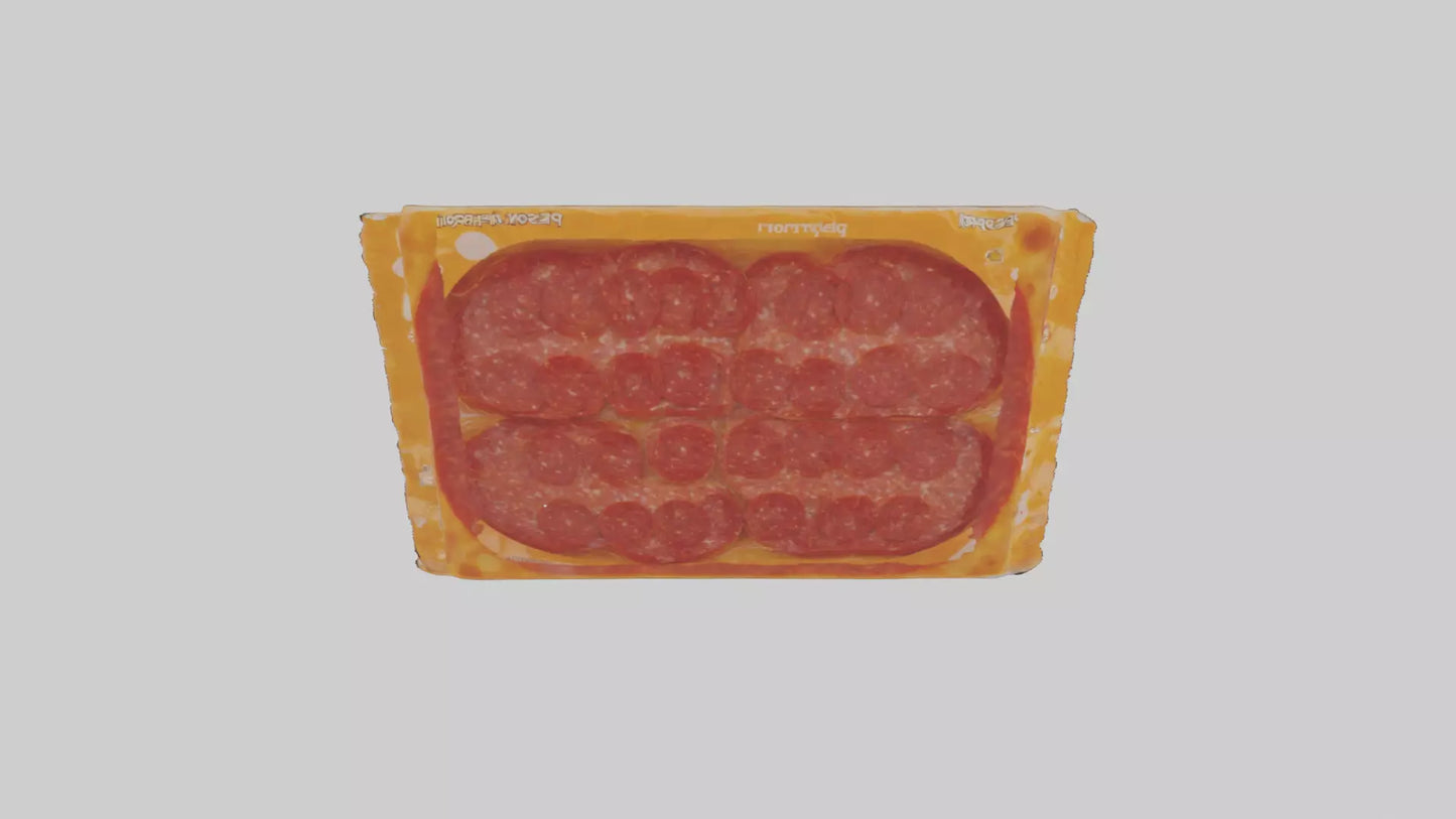 3D model Packaged Pepperoni model VR / AR / low-poly