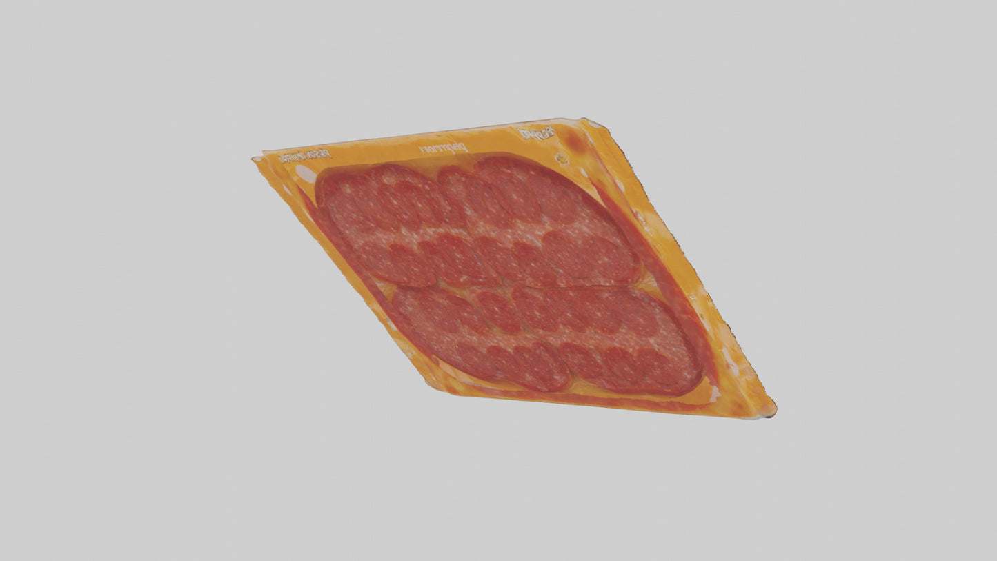 3D model Packaged Pepperoni model VR / AR / low-poly