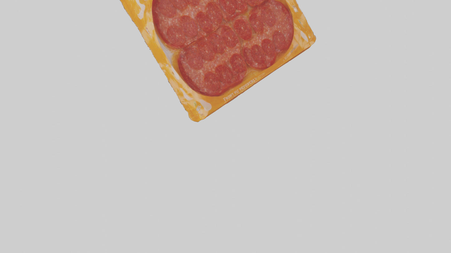 3D model Packaged Pepperoni model VR / AR / low-poly