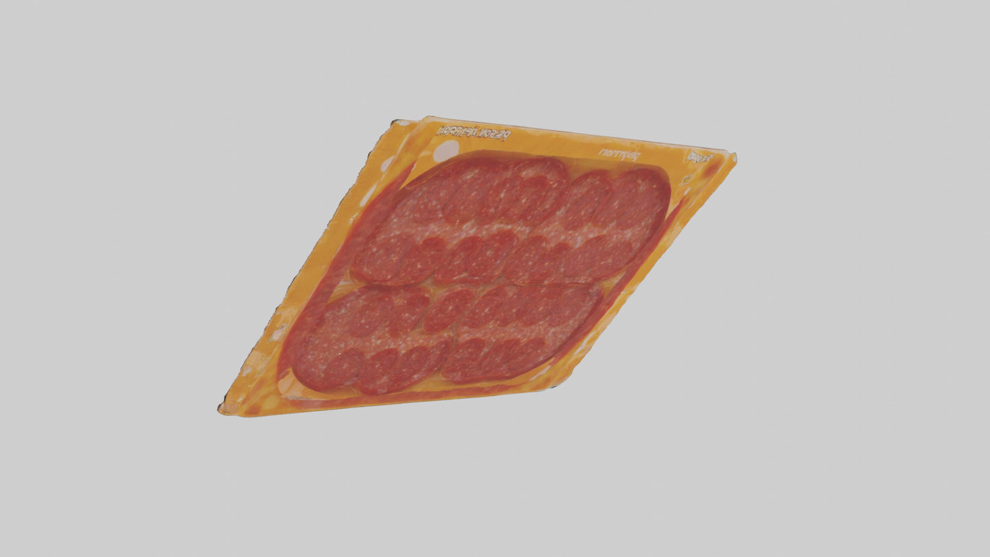 3D model Packaged Pepperoni model VR / AR / low-poly