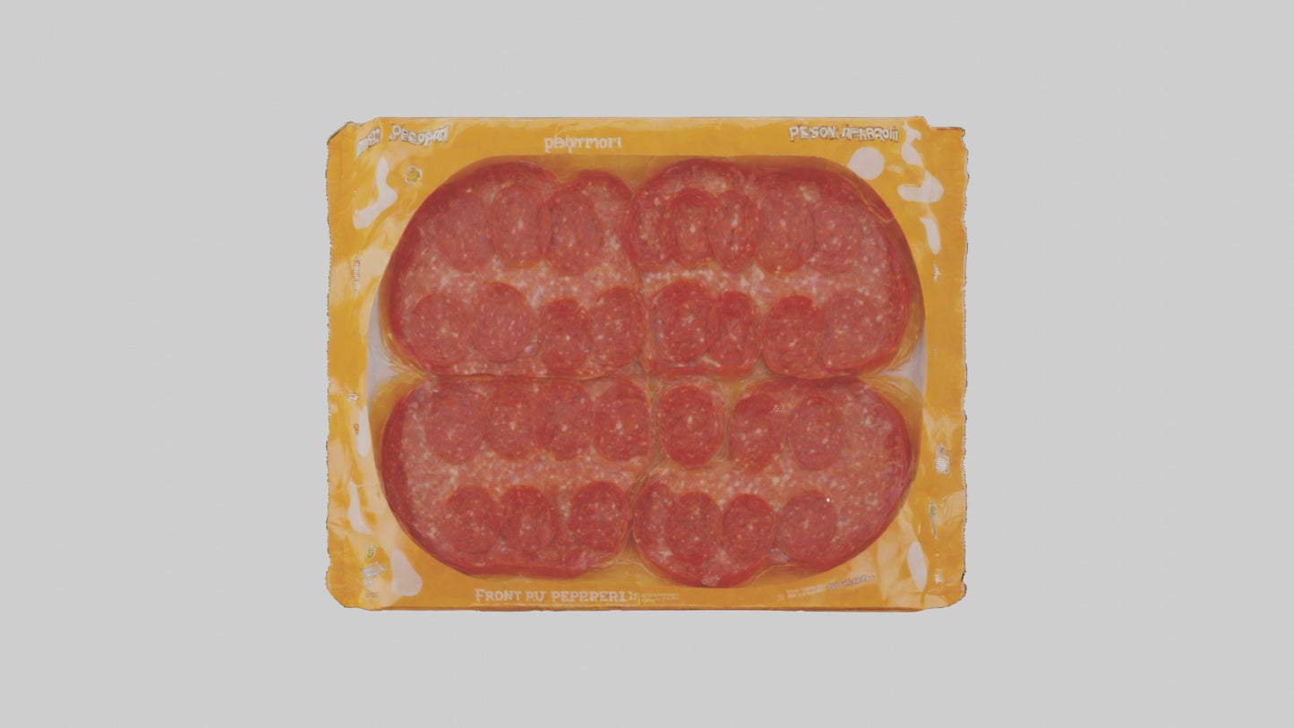 3D model Packaged Pepperoni model VR / AR / low-poly