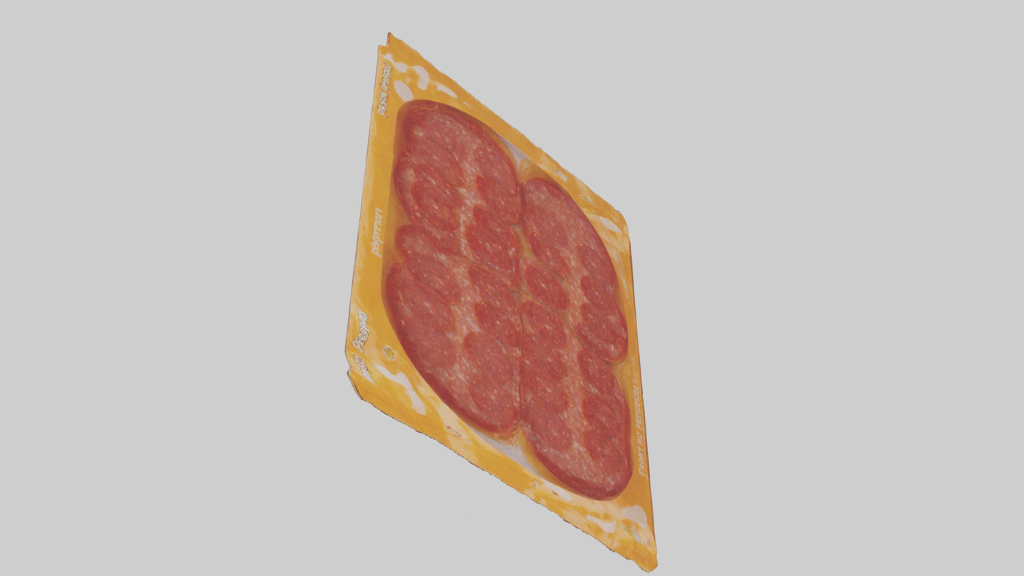 3D model Packaged Pepperoni model VR / AR / low-poly