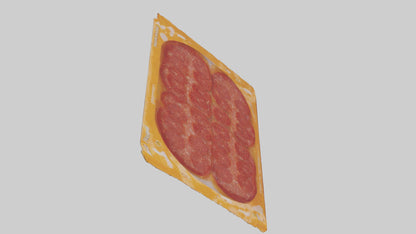 3D model Packaged Pepperoni model VR / AR / low-poly