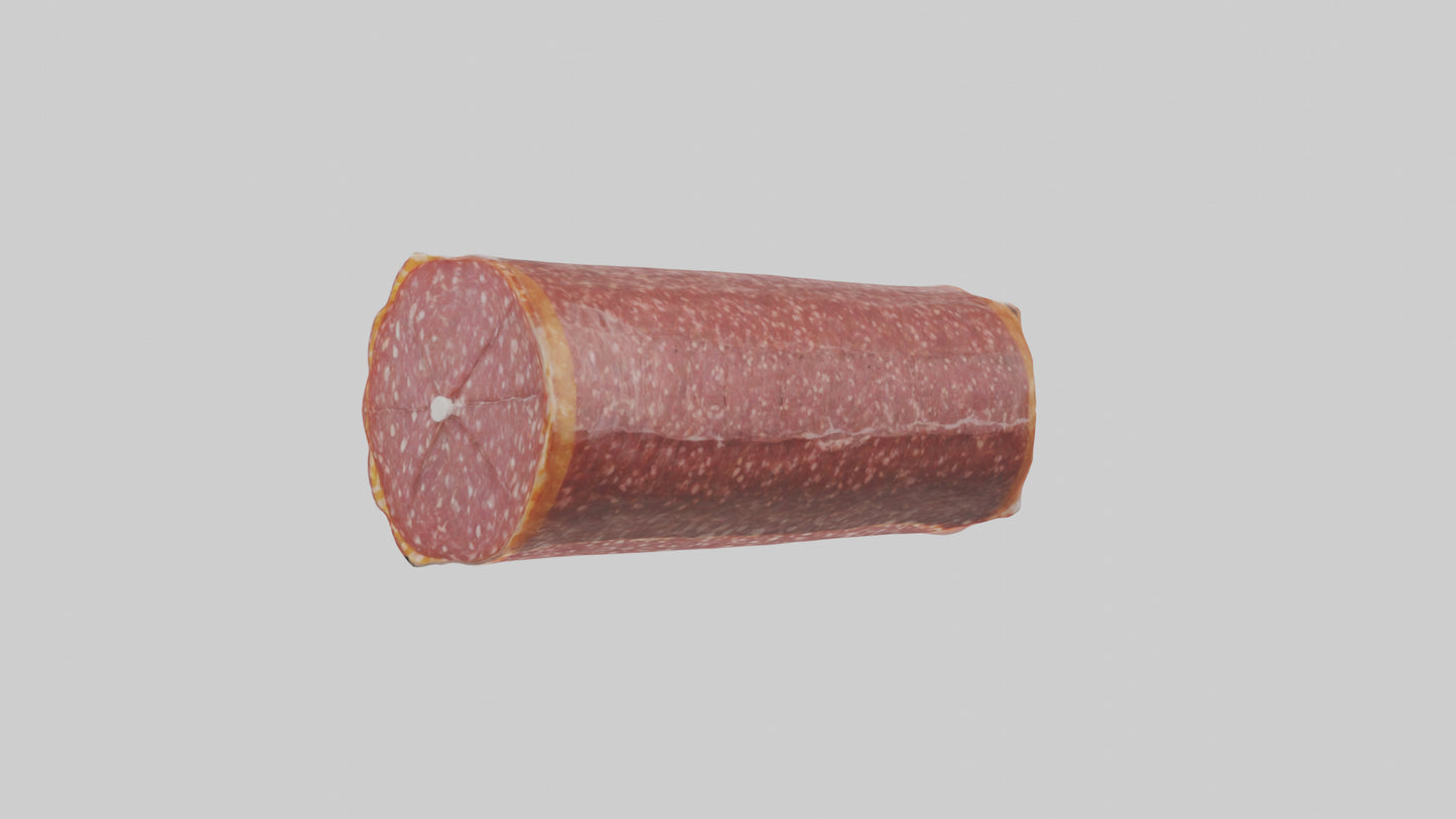 3D model Packaged Salami model VR / AR / low-poly