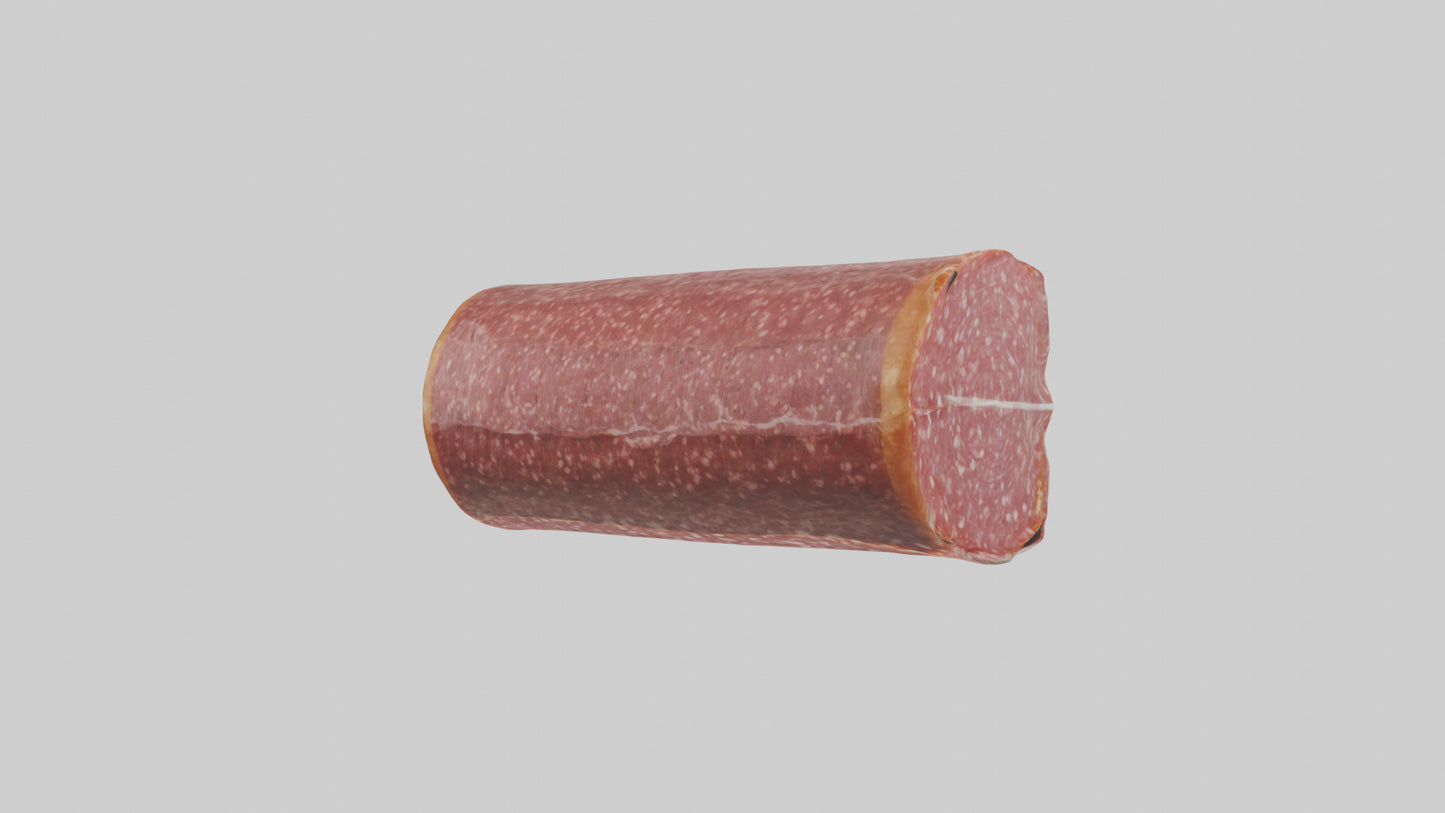 3D model Packaged Salami model VR / AR / low-poly