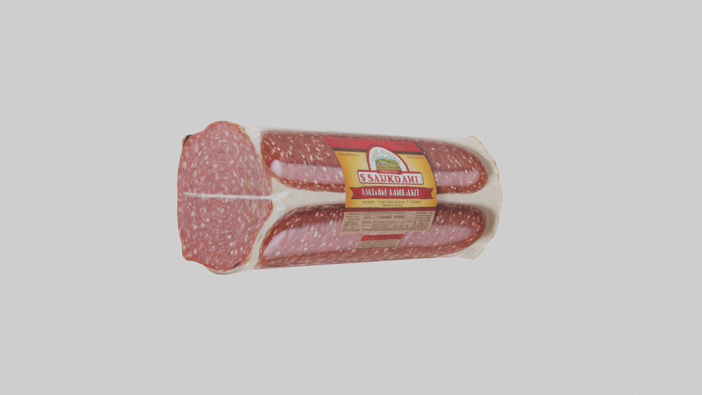 3D model Packaged Salami model VR / AR / low-poly
