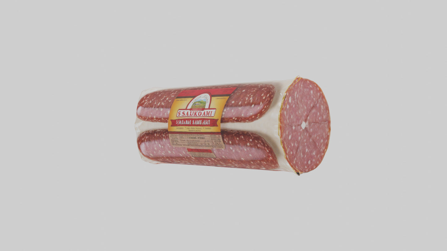 3D model Packaged Salami model VR / AR / low-poly