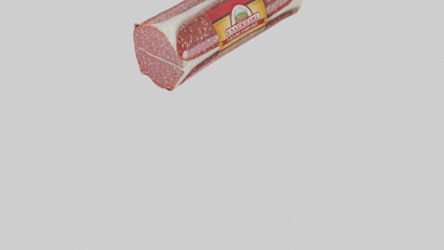 3D model Packaged Salami model VR / AR / low-poly