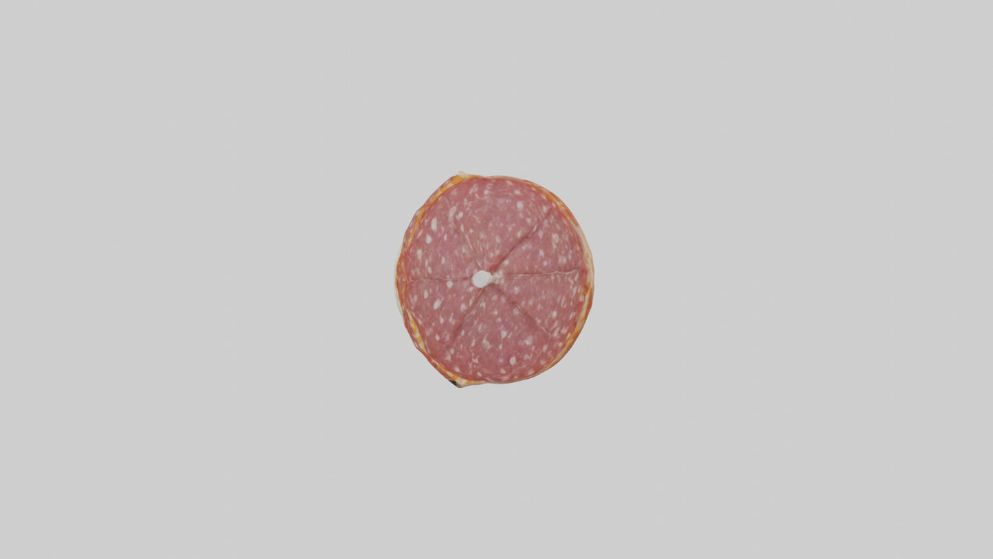 3D model Packaged Salami model VR / AR / low-poly