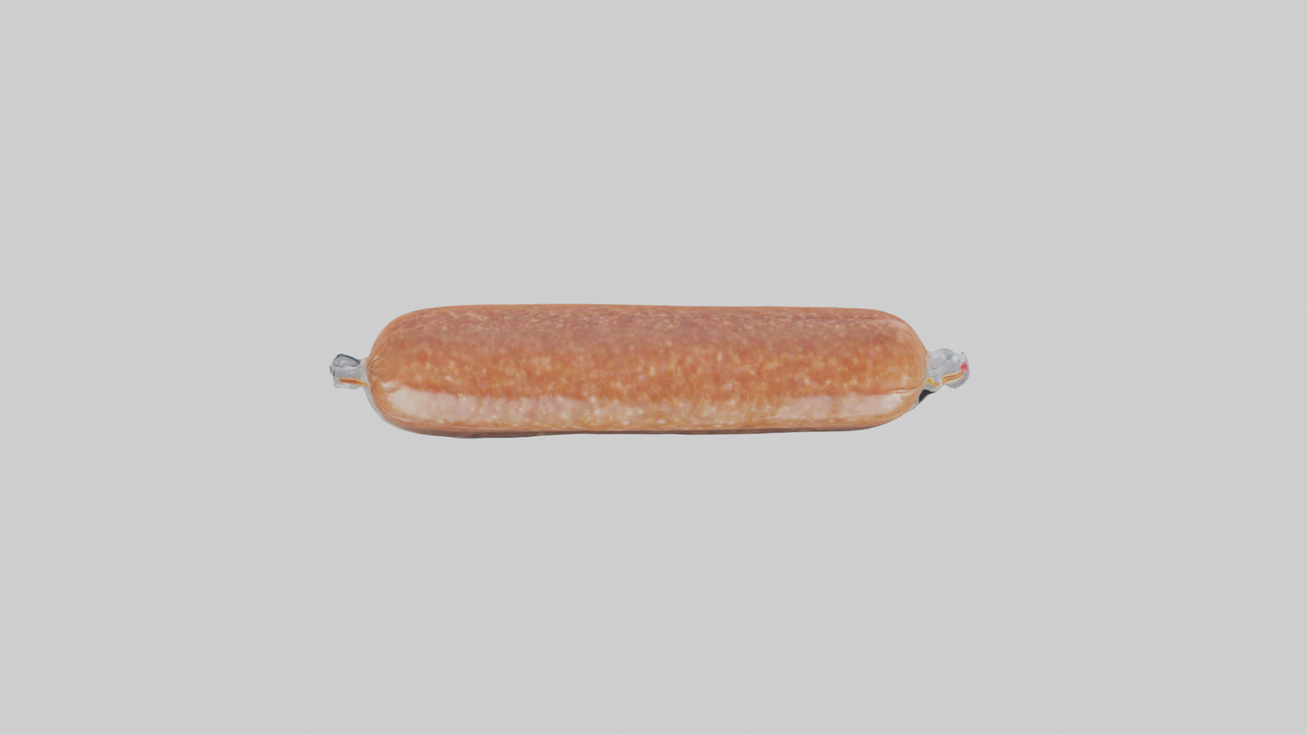 3D model Packaged Sausage model VR / AR / low-poly