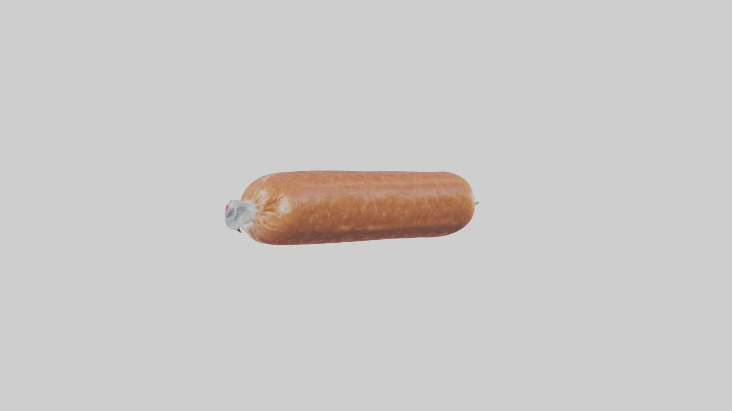 3D model Packaged Sausage model VR / AR / low-poly