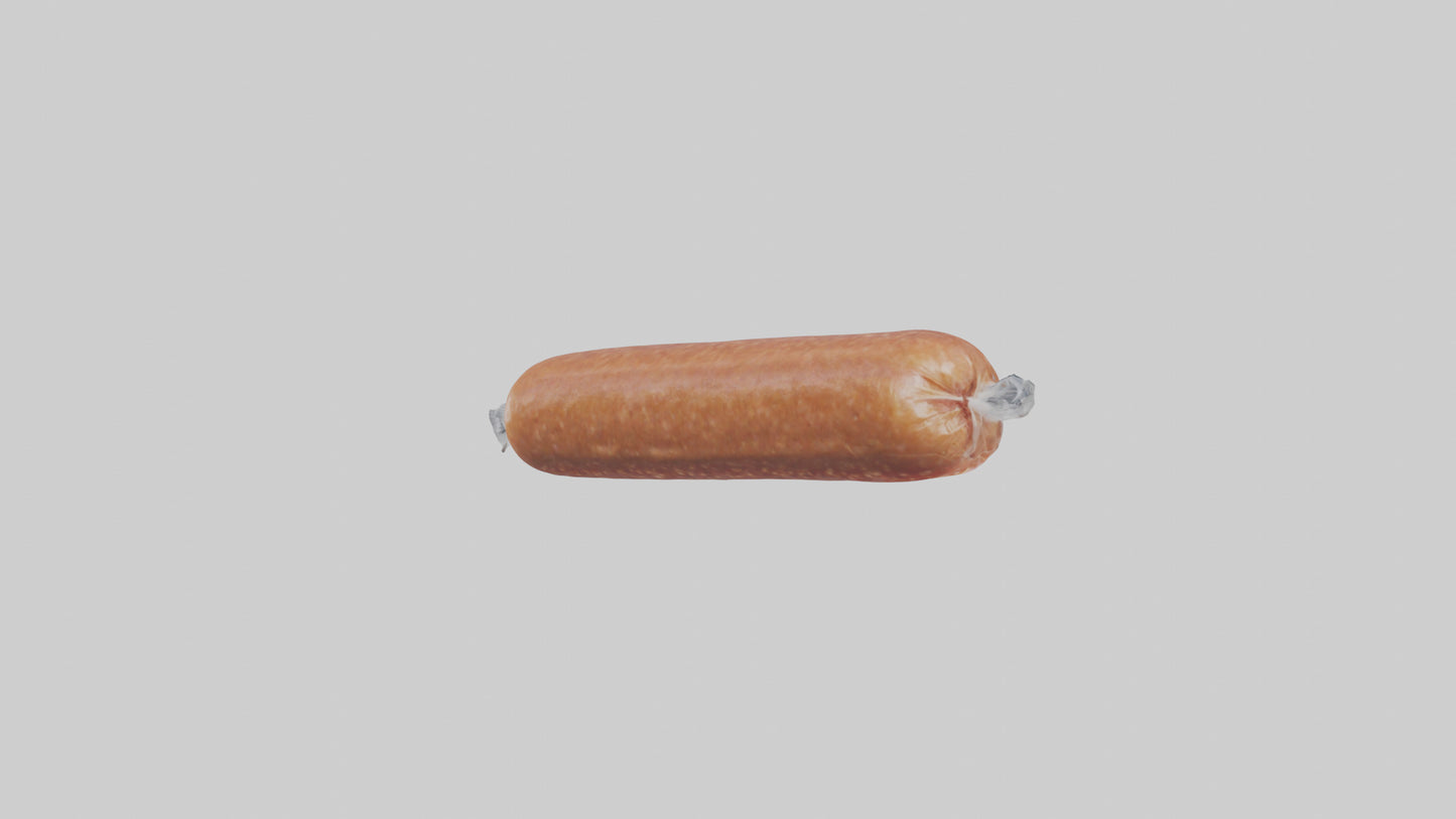 3D model Packaged Sausage model VR / AR / low-poly