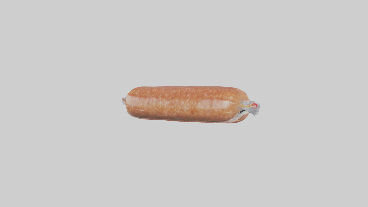 3D model Packaged Sausage model VR / AR / low-poly