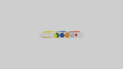 3D model Paint palette keychain model VR / AR / low-poly