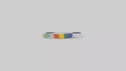 3D model Paint palette keychain model VR / AR / low-poly