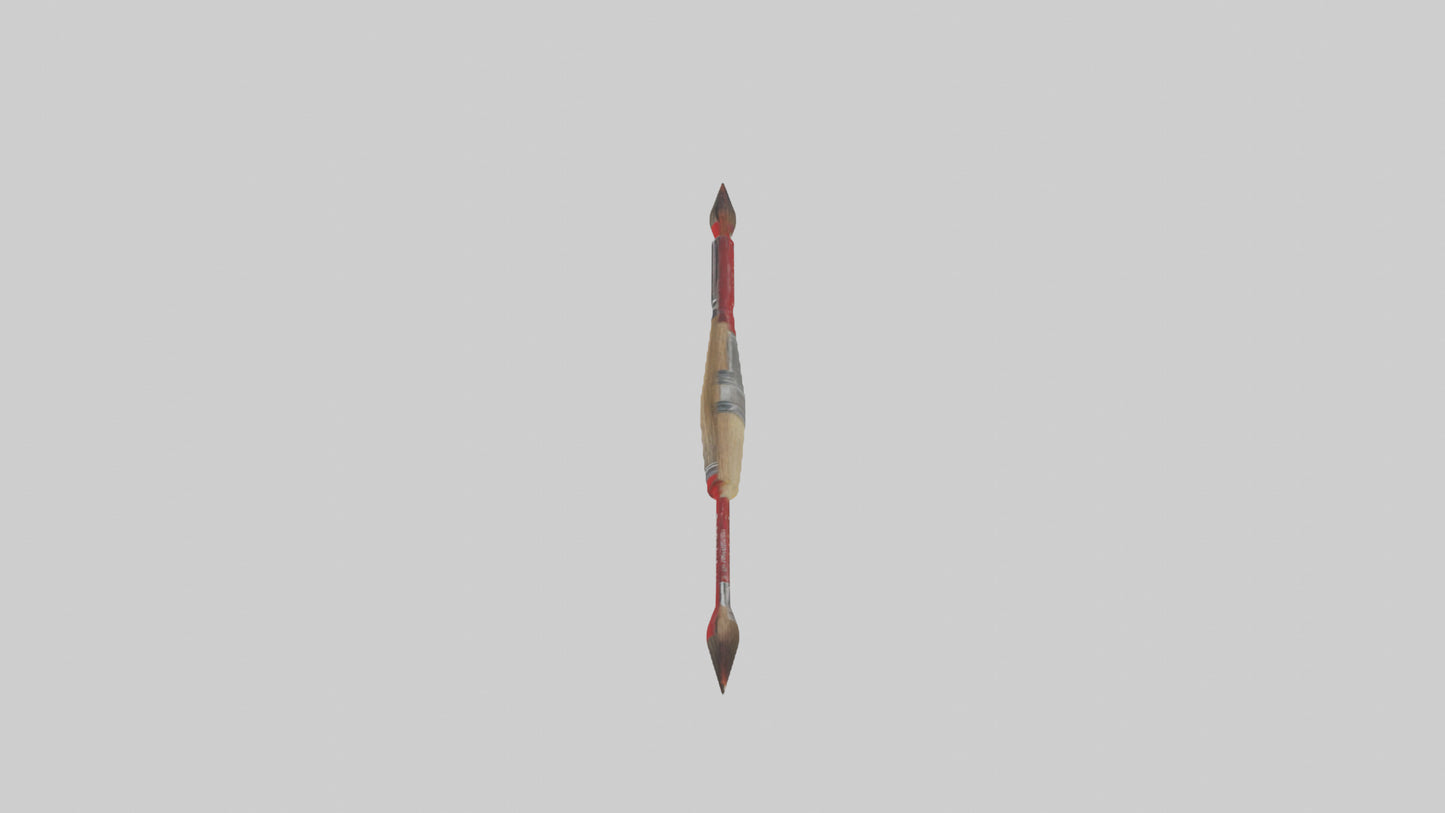 3D model Paintbrush model VR / AR / low-poly