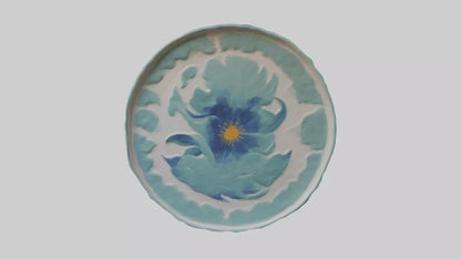 3D model Painted Ceramic Wall Art VR / AR / low-poly