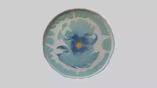 3D model Painted Ceramic Wall Art VR / AR / low-poly