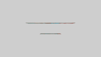 3D model Painted Wooden Wall Pieces VR / AR / low-poly