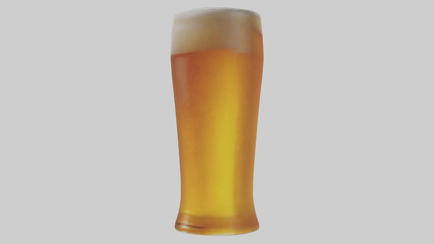 3D model Pale ale beer model VR / AR / low-poly