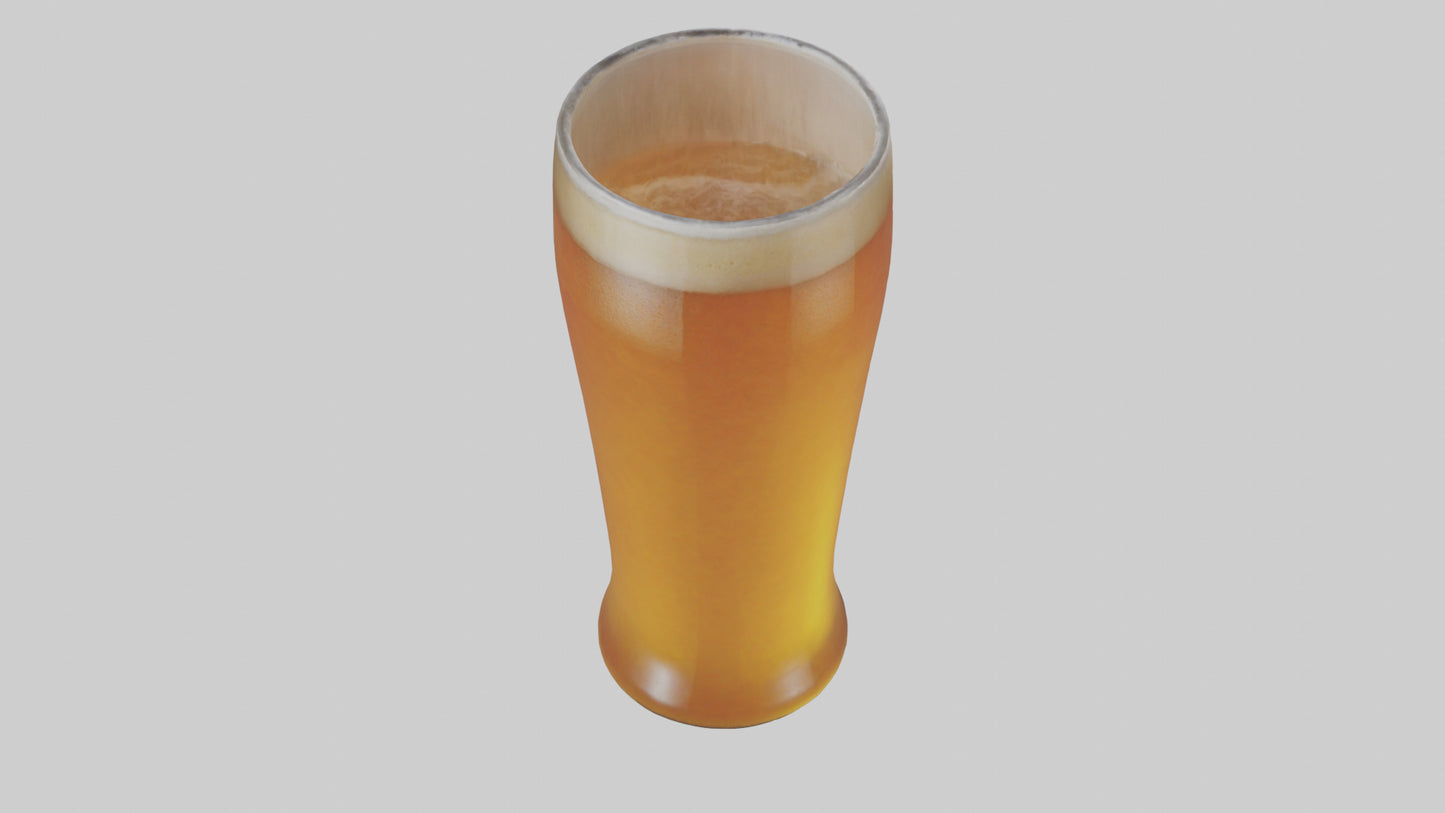 3D model Pale ale beer model VR / AR / low-poly