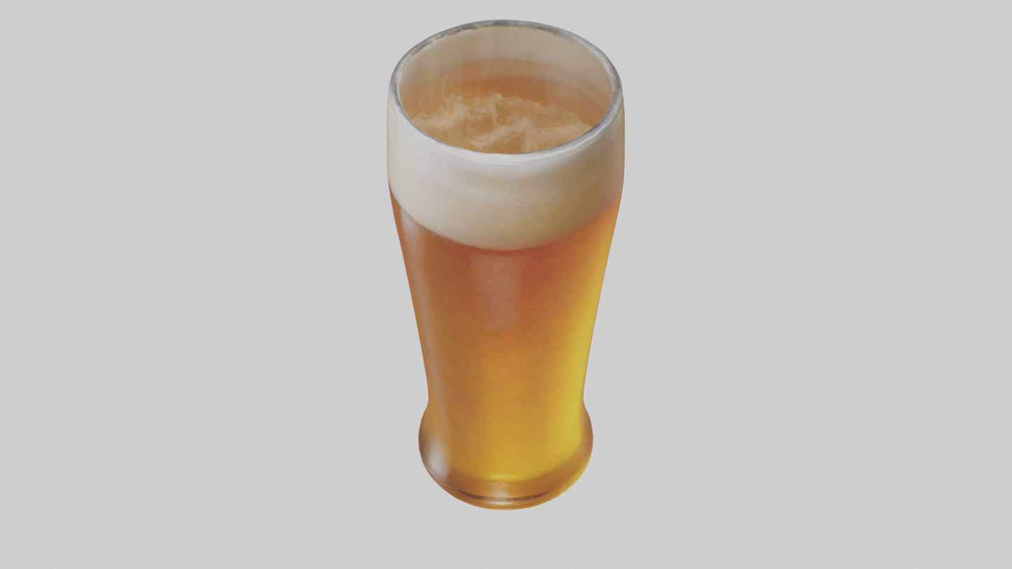 3D model Pale ale beer model VR / AR / low-poly