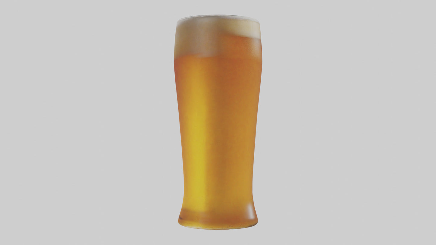 3D model Pale ale beer model VR / AR / low-poly