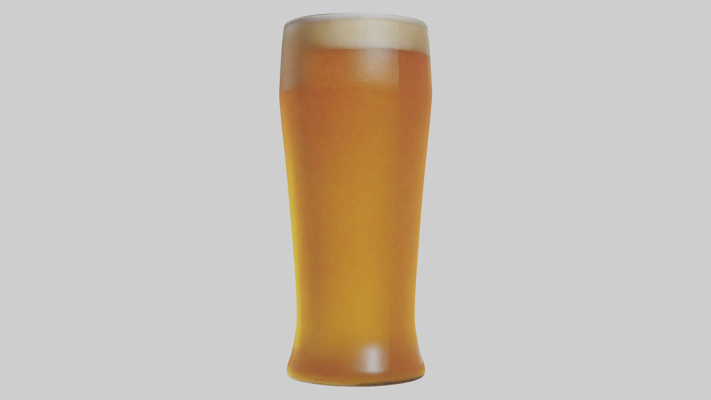 3D model Pale ale beer model VR / AR / low-poly