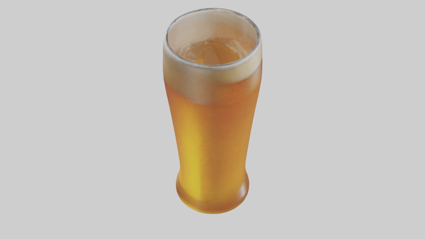 3D model Pale ale beer model VR / AR / low-poly