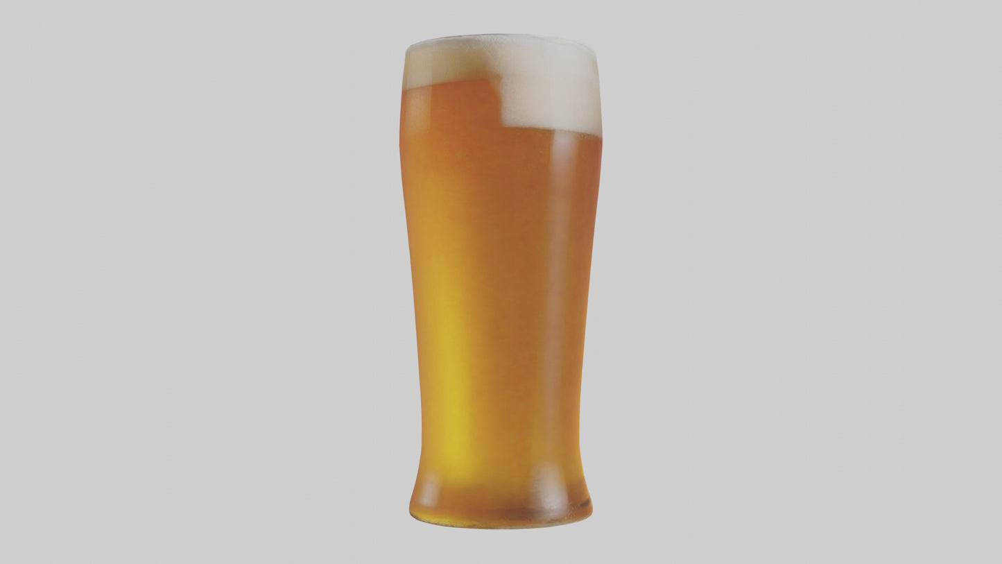 3D model Pale ale beer model VR / AR / low-poly