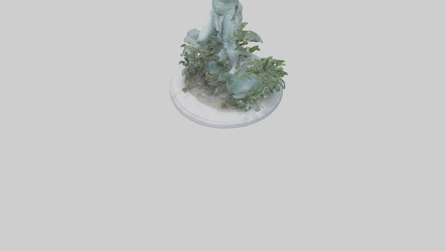 3D model Pan statue VR / AR / low-poly