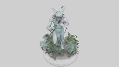 3D model Pan statue VR / AR / low-poly