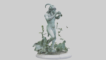 3D model Pan statue VR / AR / low-poly