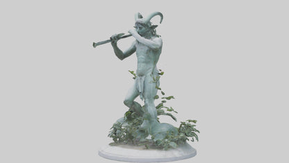 3D model Pan statue VR / AR / low-poly