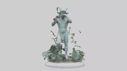 3D model Pan statue VR / AR / low-poly