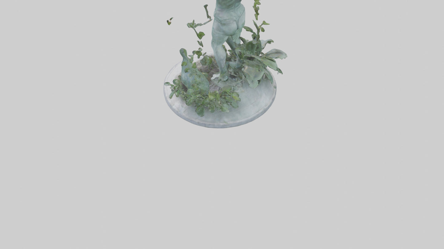 3D model Pan statue VR / AR / low-poly