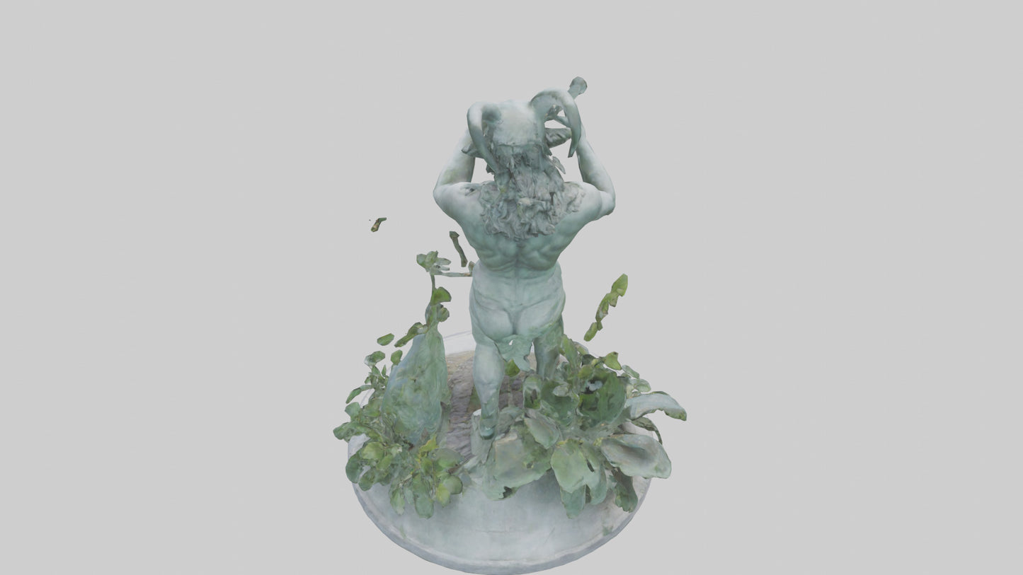 3D model Pan statue VR / AR / low-poly