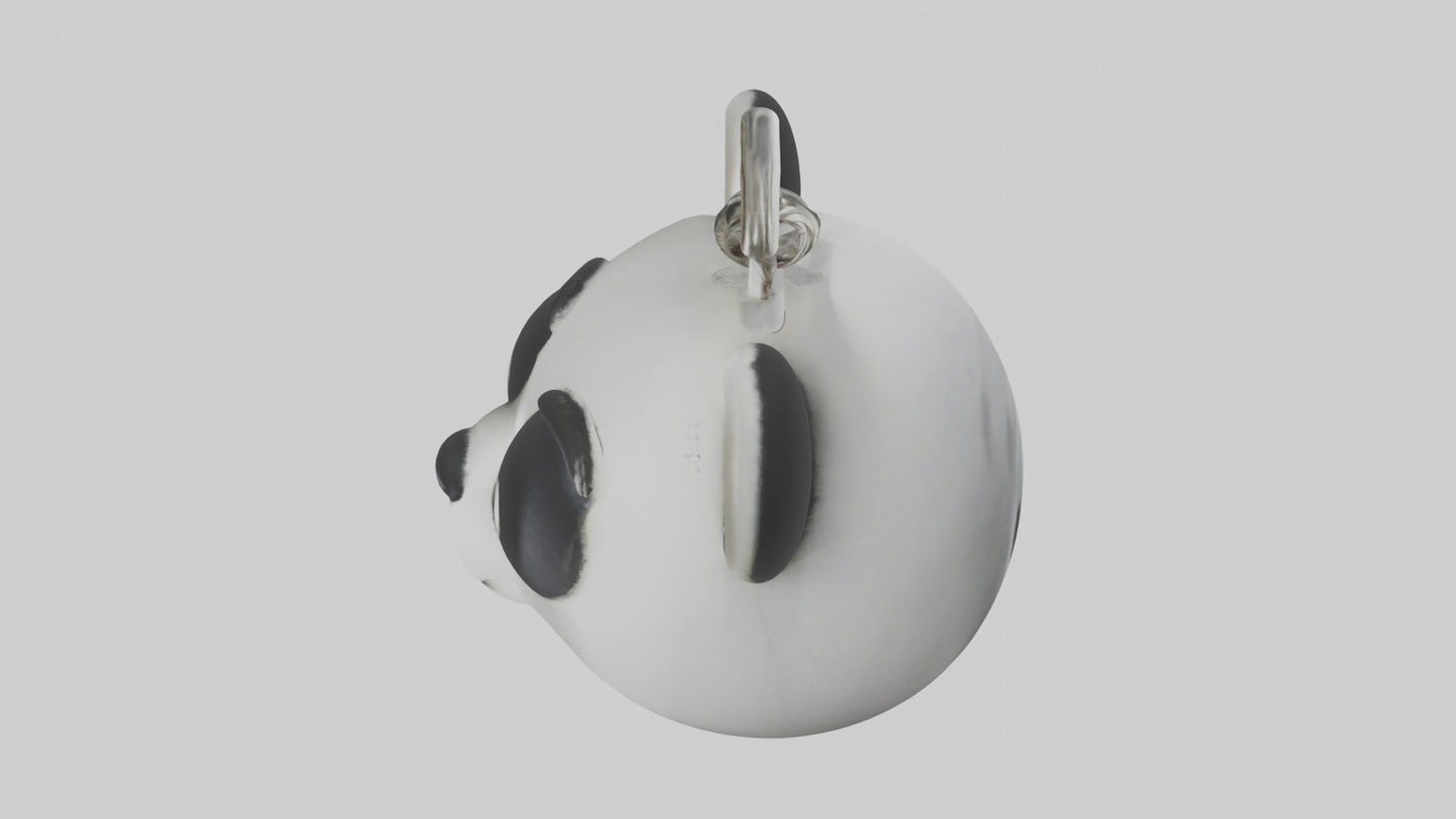 3D model Panda face keychain model VR / AR / low-poly
