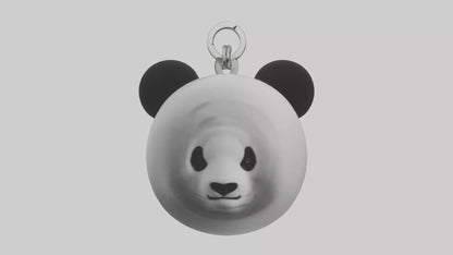 3D model Panda face keychain model VR / AR / low-poly