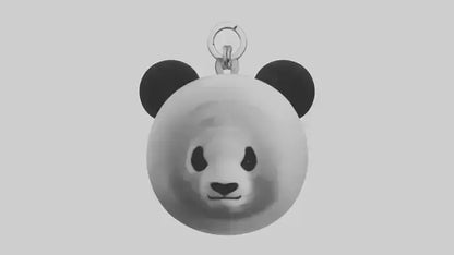 3D model Panda face keychain model VR / AR / low-poly