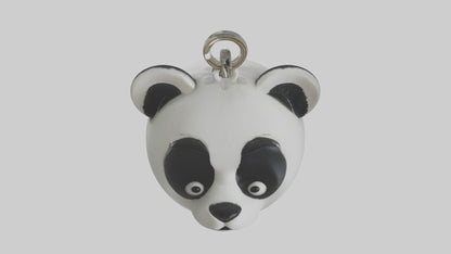 3D model Panda face keychain model VR / AR / low-poly