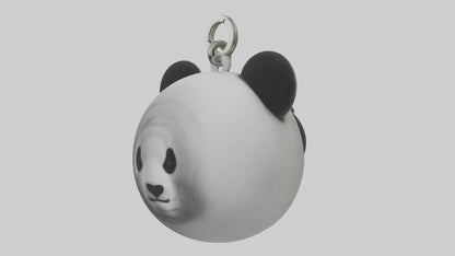 3D model Panda face keychain model VR / AR / low-poly