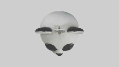 3D model Panda face keychain model VR / AR / low-poly