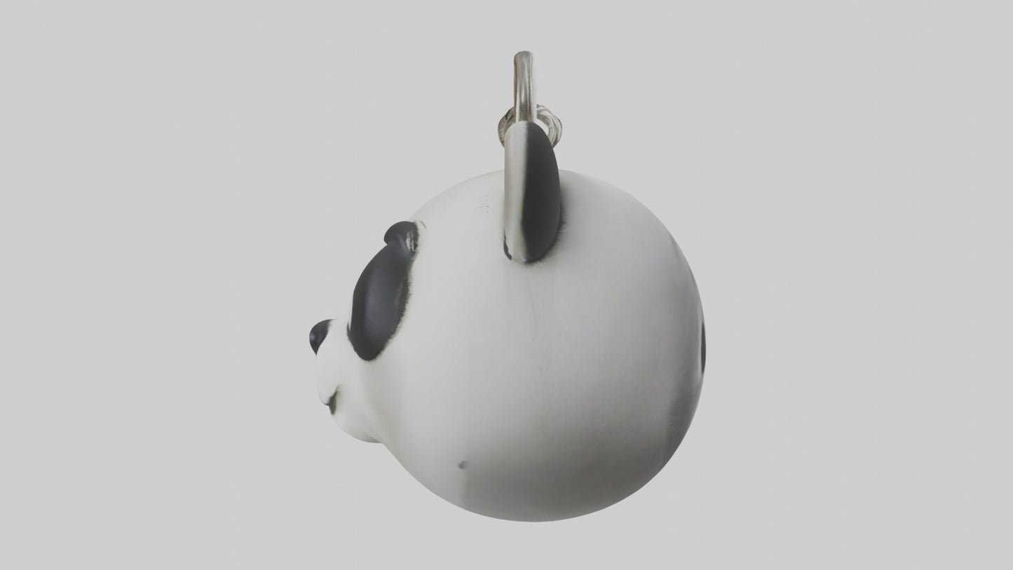 3D model Panda face keychain model VR / AR / low-poly