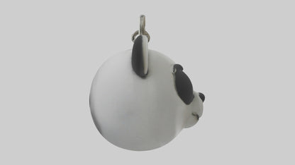 3D model Panda face keychain model VR / AR / low-poly