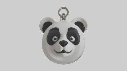 3D model Panda face keychain model VR / AR / low-poly