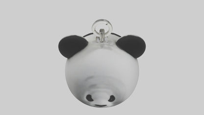 3D model Panda face keychain model VR / AR / low-poly