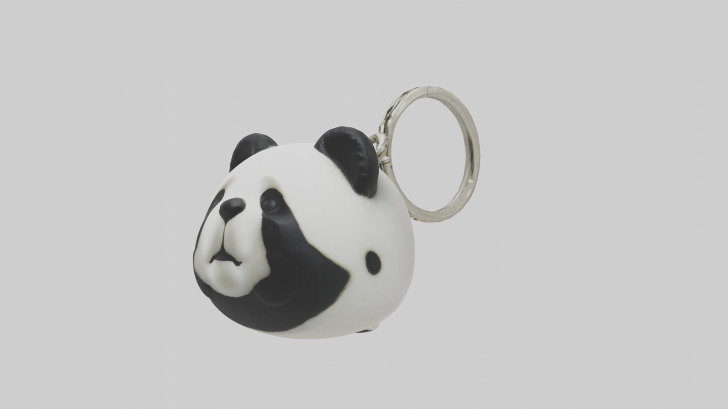 Panda keychain model VR / AR / low-poly